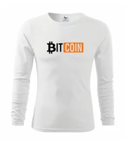 Bitcoin nápis - Triko dětské Long Sleeve