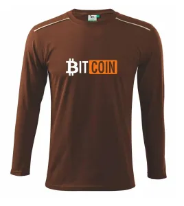 Bitcoin nápis - Triko s dlouhým rukávem Long Sleeve