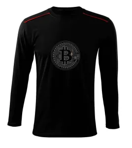 Bitcoin tištěný spoj - Triko s dlouhým rukávem Long Sleeve