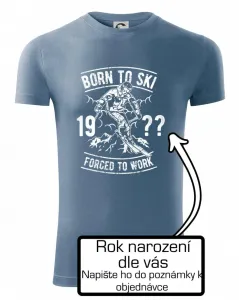 Born To Ski (vlastní ročník) - Viper FIT pánské triko