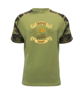 Camping is my favorite therapy - Raglan Military