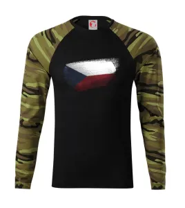 Česká vlajka okousaná - Camouflage LS