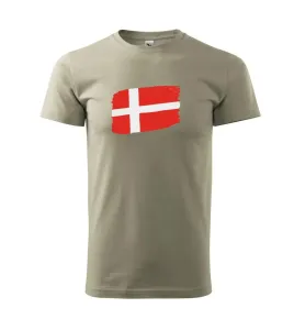 Dánsko vlajka - Triko Basic Extra velké