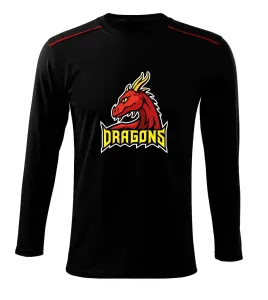 Dragons - logo týmu červené (Hana-creative) - Triko s dlouhým rukávem Long Sleeve