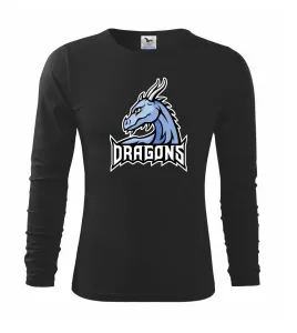Dragons - logo týmu modrá (Hana-creative) - Triko dětské Long Sleeve