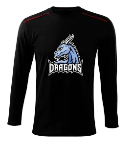 Dragons - logo týmu modrá (Hana-creative) - Triko s dlouhým rukávem Long Sleeve