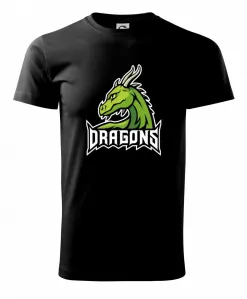 Dragons - logo týmu zelená (Hana-creative) - Heavy new - triko pánské