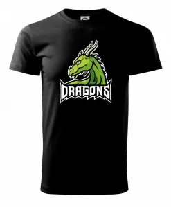 Dragons - logo týmu zelená (Hana-creative) - Triko Basic Extra velké