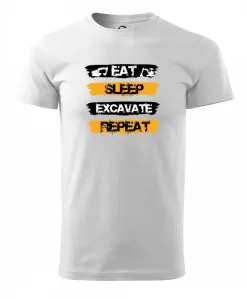 Eat Sleep Excavate Repeat - Triko Basic Extra velké