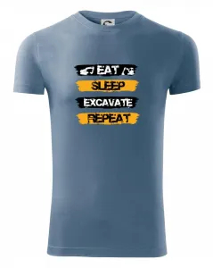 Eat Sleep Excavate Repeat - Viper FIT pánské triko