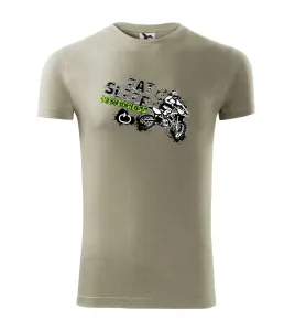 Eat Sleep Motocross - Viper FIT pánské triko