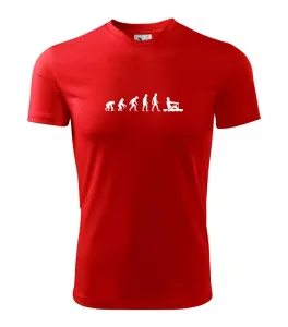 Evoluce veslování 1 človek - Pánské triko Fantasy sportovní (dresovina)