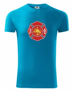 Fire department logo červené - Viper FIT pánské triko