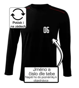 Fotbalový dres - vlastní jméno a číslo - Triko s dlouhým rukávem Long Sleeve
