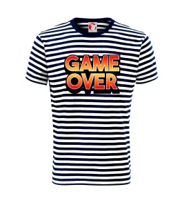 Game over - nápis barevný - Unisex triko na vodu