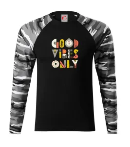 Good vibes only - nápis - Camouflage LS