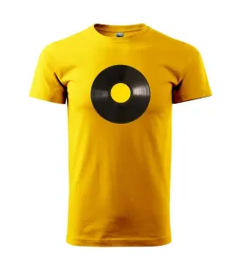 Gramofonová deska žlutá - Heavy new - triko pánské