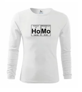 Homo - periodická tabulka - Triko s dlouhým rukávem FIT-T long sleeve