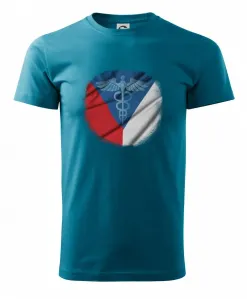 Hrdinové zdravotnictví - Česká vlajka (Pecka design) - Heavy new - triko pánské
