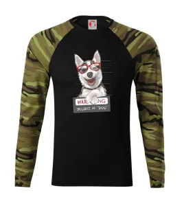 Husky - beware of dog - Camouflage LS