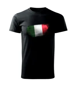 Italská vlajka okousaná - Triko Basic Extra velké