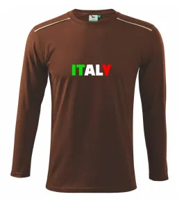 Italy Nápis - Triko s dlouhým rukávem Long Sleeve