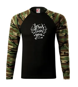 Jesus loves you - Camouflage LS