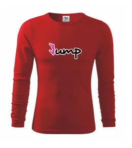 Jump - nápis a panáček - Triko dětské Long Sleeve