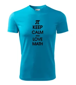 Keep calm and love math - Pánské triko Fantasy sportovní (dresovina)