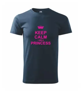 Keep calm i am a princess - Heavy new - triko pánské
