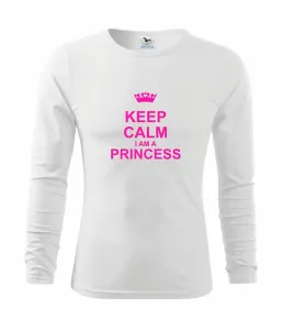 Keep calm i am a princess - Triko dětské Long Sleeve