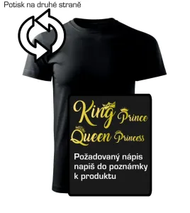 King Queen Rodinná zlatá - Heavy new - triko pánské