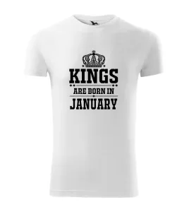 Kings are born in January - Viper FIT pánské triko