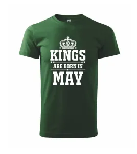 Kings are born in May - Triko Basic Extra velké