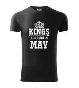 Kings are born in May - Viper FIT pánské triko