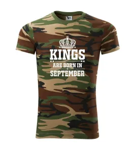 Kings are born in September - Army CAMOUFLAGE