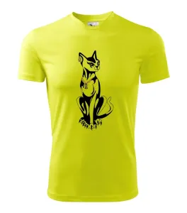 Kočka - Egyptská kočka - Pánské triko Fantasy sportovní (dresovina)