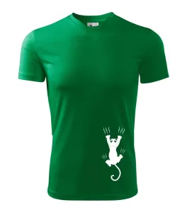 Kočka visící - Pánské triko Fantasy sportovní (dresovina)