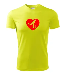 Koloběžka srdce - Pánské triko Fantasy sportovní (dresovina)