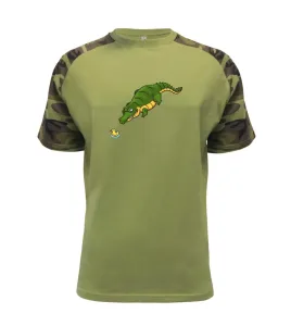 Krokodýl zelený s kačenkou - Raglan Military