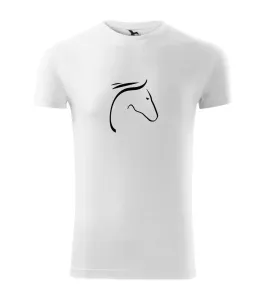 Kůň - hlava silueta - Viper FIT pánské triko