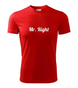 Mrs Right - Mr Right - Pánské triko Fantasy sportovní (dresovina)