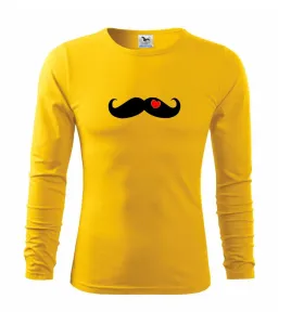 Mustache love - Triko s dlouhým rukávem FIT-T long sleeve