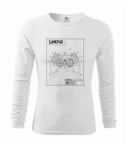 Nákres Gamepad moderní - Triko s dlouhým rukávem FIT-T long sleeve