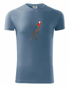Papoušek červený na větvi - Viper FIT pánské triko