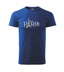 Paris nápis Eiffelovka - Triko Basic Extra velké