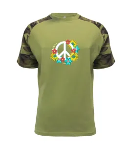 Peace symbol abstraktní - Raglan Military
