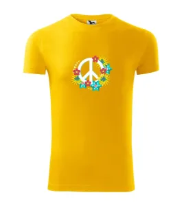 Peace symbol abstraktní - Viper FIT pánské triko