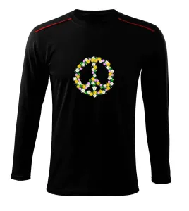 Peace symbol kopretiny - Triko s dlouhým rukávem Long Sleeve