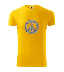 Peace symbol mandela - Viper FIT pánské triko